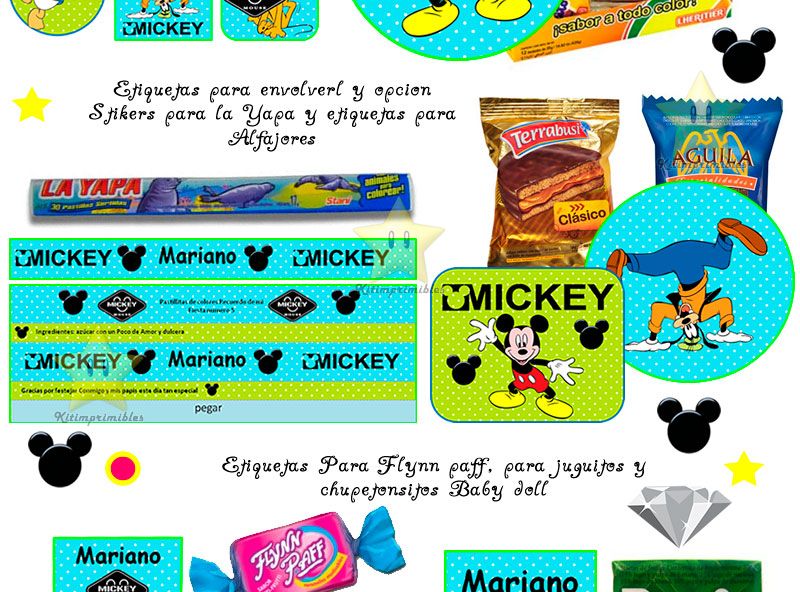 Kit Imprimible Candy Bar Golosinas Personalizadas Diamante kit